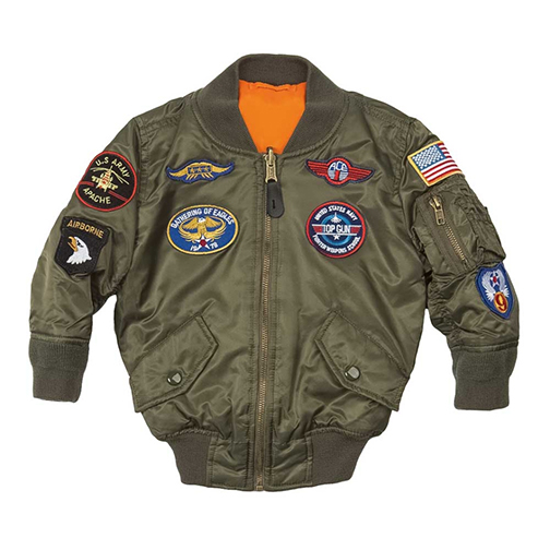 Alpha Industries Youth MA-1 Jacket with Patches