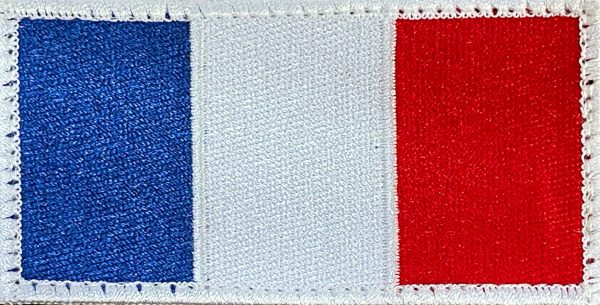 French National Flag Embroidered Badge
