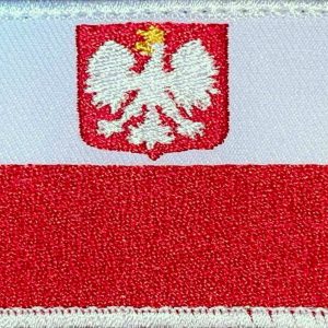 Polish National Flag Embroidered Badge