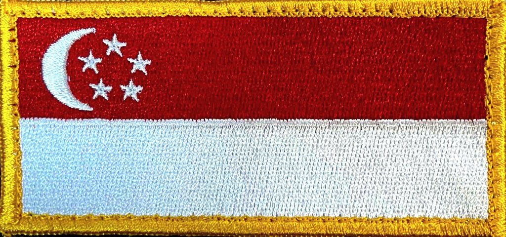 Singaporean Flag Patch