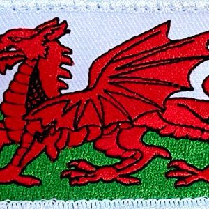 Welsh National Flag Embroidered Badge