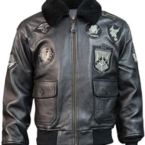 Top Gun Leather Jacket Series 1 Black