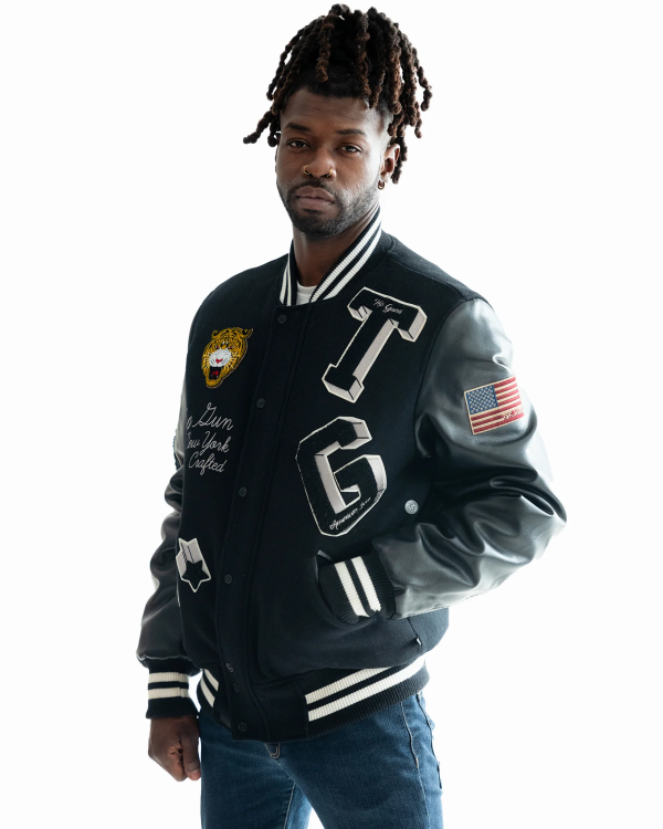 .TOP GUN® MEN'S "TIGER" VARSITY JACKET - Image 3