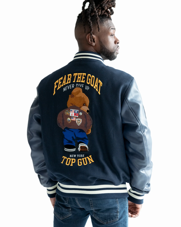 .TOP GUN® "BEAR GOAT" VARSITY JACKET - Image 2