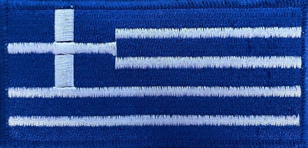 Greek Flag Patch
